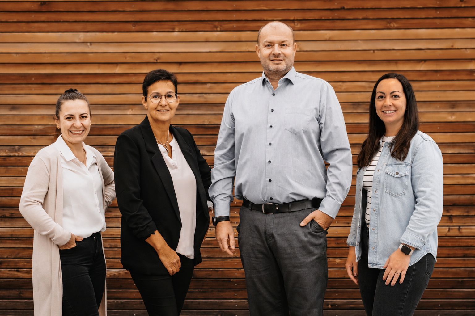 Team BSB Personalservice GmbH v. l. n. r. Sarah Schmutz, Renate Schilcher, Thomas Reichenpfader und Christina Reiter